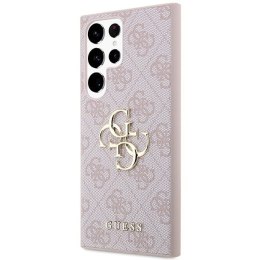 GUESS futerał do SAMSUNG S24 Ultra GUHCS24L4GMGPI (Leather 4G Metal Logo) różowy