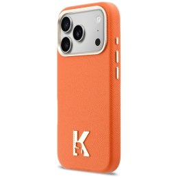 KARL LAGERFELD futerał do IPHONE 17 Pro Max kompatybilny z MagSafe KLHMP17X5PGFKHGO (PU FW W/ KHead Logo) pomarańczowy