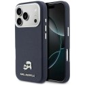 KARL LAGERFELD futerał do IPHONE 17 Pro Max kompatybilny z MagSafe KLHMP17X6PFKCLB (PU FW W/ K&C Head Pin) niebieski