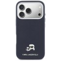 KARL LAGERFELD futerał do IPHONE 17 Pro Max kompatybilny z MagSafe KLHMP17X6PFKCLB (PU FW W/ K&C Head Pin) niebieski