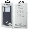KARL LAGERFELD futerał do IPHONE 17 Pro Max kompatybilny z MagSafe KLHMP17X6PFKCLB (PU FW W/ K&C Head Pin) niebieski