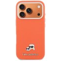 KARL LAGERFELD futerał do IPHONE 17 Pro Max kompatybilny z MagSafe KLHMP17X6PFKCLO (PU FW W/ K&C Head Pin) pomarańczowy