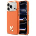 KARL LAGERFELD futerał do IPHONE 17 Pro kompatybilny z MagSafe KLHMP17L5PGFKHGO (PU FW W/ KHead Logo) pomarańczowy
