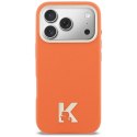 KARL LAGERFELD futerał do IPHONE 17 Pro kompatybilny z MagSafe KLHMP17L5PGFKHGO (PU FW W/ KHead Logo) pomarańczowy