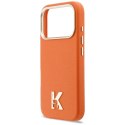 KARL LAGERFELD futerał do IPHONE 17 Pro kompatybilny z MagSafe KLHMP17L5PGFKHGO (PU FW W/ KHead Logo) pomarańczowy