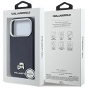 KARL LAGERFELD futerał do IPHONE 17 Pro kompatybilny z MagSafe KLHMP17L6PFKCLB (PU FW W/ K&C Head Pin) niebieski