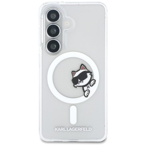 KARL LAGERFELD futerał do SAMSUNG S26 KLHMS26S6HCPSCT (Magnetic IML Peekaboo Choupette) transparentny