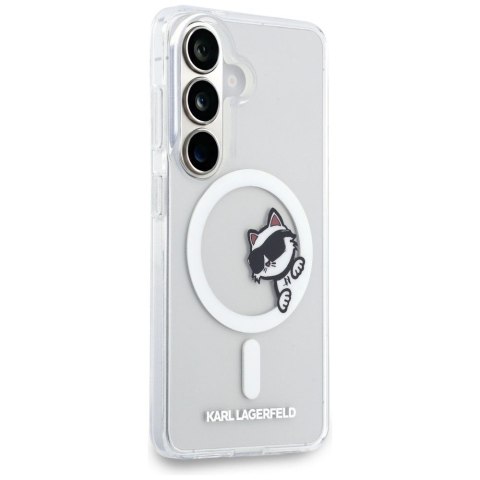 KARL LAGERFELD futerał do SAMSUNG S26 KLHMS26S6HCPSCT (Magnetic IML Peekaboo Choupette) transparentny