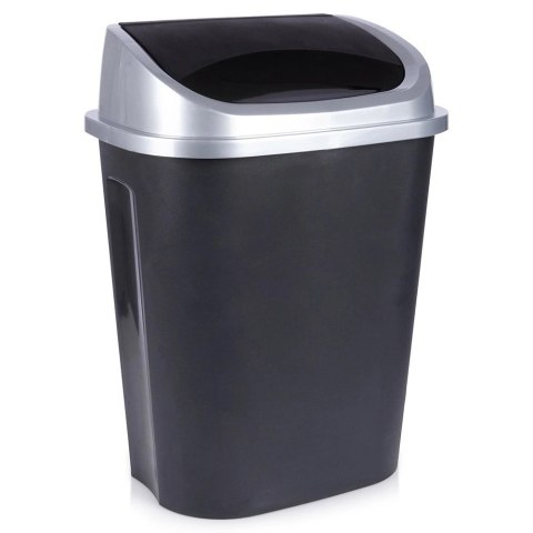 Kosz na Śmieci do Kuchni Plastikowy Czarny Uniwersalny VILDE 50 l