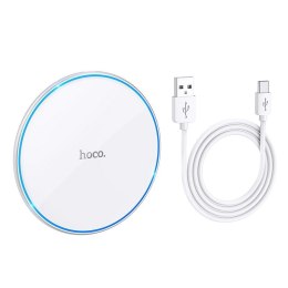 Ładowarka indukcyjna Hoco 2A 15W z podświetleniem CW6 PRO biała