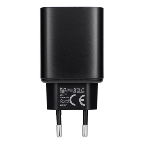 Ładowarka sieciowa do telefonu Blue Star USB C AVS (iPhone 17Pro/Pro Max) SFC2.0 3A 60W TFB-AVS-60W czarna