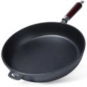 Patelnia Żeliwna Indukcja Gaz Grillowa na Ognisko Solidna Trwała VILDE 30cm