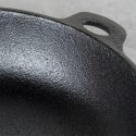 Patelnia Żeliwna Indukcja Gaz Grillowa na Ognisko Solidna Trwała VILDE 30cm