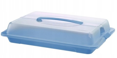 Pojemnik patera z pokrywką na ciasto 43,5 x 29,5 x 9 cm