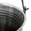 Wiadro metalowe nierdzewne z rączką Puro 12 l