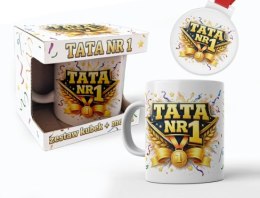 Zestaw kubek 300ml + medal - Tata nr 1