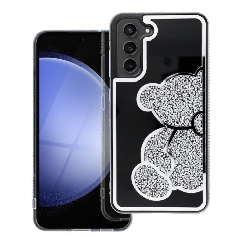 Futerał do Samsung A57 5G Teddy Bear srebrny
