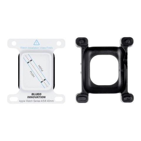 Szkło Hartowane 5D Mr. Monkey Glass - do Apple Watch SE / SE 2 / SE 3 40MM czarny (Anti-Static Strong HD)