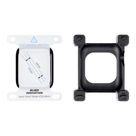 Szkło Hartowane 5D Mr. Monkey Glass - do Apple Watch SE / SE 2 / SE 3 44MM czarny (Anti-Static Strong HD)