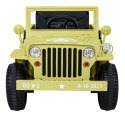 Autko Wojskowe Retro dla dzieci Beżowy + Napęd 4x4