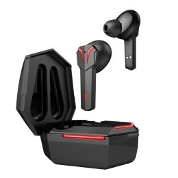 Słuchawki bezprzewodowe douszne Art gamingowe TWS + stacja dokująca ze złączem USB C AP-TW-G10 czarne