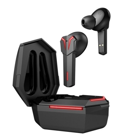 Słuchawki bezprzewodowe douszne Art gamingowe TWS + stacja dokująca ze złączem USB C AP-TW-G10 czarne