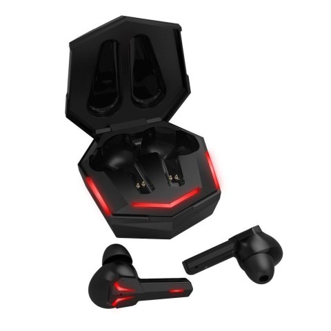 Słuchawki bezprzewodowe douszne Art gamingowe TWS + stacja dokująca ze złączem USB C AP-TW-G10 czarne