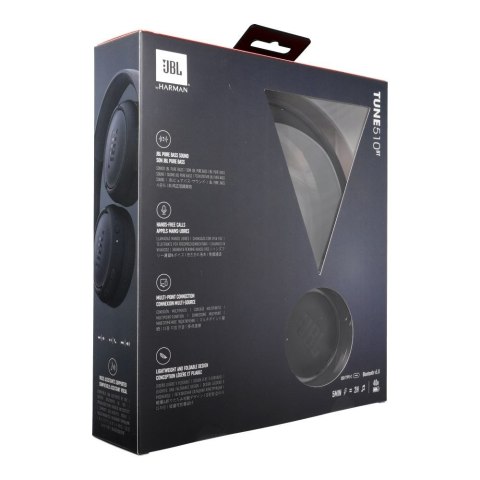 Słuchawki bezprzewodowe nauszne JBL Tune 510BT czarne