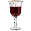 Kieliszek Ryflowany 220 ml Złoty Rant do Wina Deserów Napojów