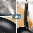 Patelnia Granitowa 20 cm Black Line Indukcja Gaz Non-stick VILDE