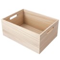 Skrzynka Drewniana HOME MADE z Uchwytami 26 cm Organizer Prezent