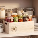 Skrzynka Drewniana HOME MADE z Uchwytami 26 cm Organizer Prezent