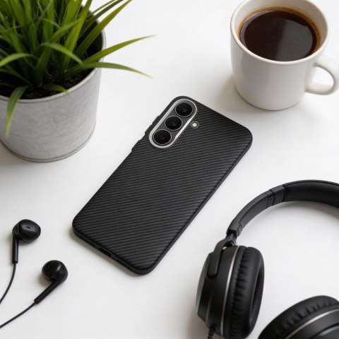 Futerał do Samsung A56 Kevlar zgodny z MagSafe czarny