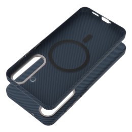 Futerał do Samsung A56 Kevlar zgodny z MagSafe niebieski