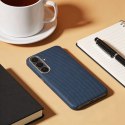 Futerał do Samsung A56 Kevlar zgodny z MagSafe niebieski