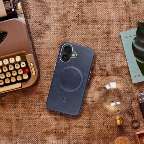 Futerał do iPhone 14 PRO MAX Gentleman Mag Cover zgodny z MagSafe granatowy