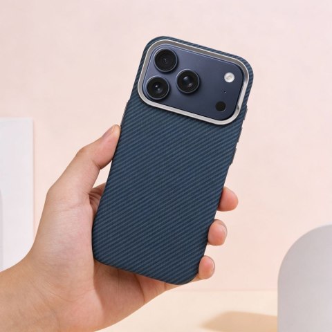 Futerał do iPhone 16e (SE4 2025) / 17e Kevlar zgodny z MagSafe niebieski
