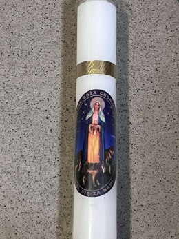 Gromnica 5szt. 28cm 4557 Matka Boska Gromniczna WILK BIAŁA | GZ-014