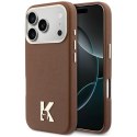 KARL LAGERFELD futerał do IPHONE 17 Pro Max kompatybilny z MagSafe KLHMP17X5PGFKHGW (Karl Head Logo) brązowy