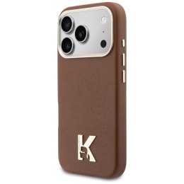KARL LAGERFELD futerał do IPHONE 17 Pro Max kompatybilny z MagSafe KLHMP17X5PGFKHGW (Karl Head Logo) brązowy