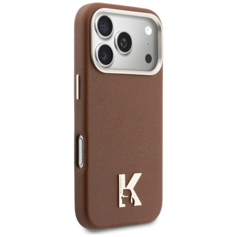 KARL LAGERFELD futerał do IPHONE 17 Pro Max kompatybilny z MagSafe KLHMP17X5PGFKHGW (Karl Head Logo) brązowy