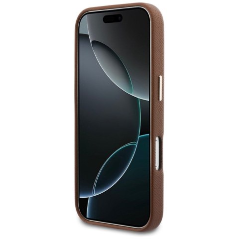 KARL LAGERFELD futerał do IPHONE 17 Pro Max kompatybilny z MagSafe KLHMP17X5PGFKHGW (Karl Head Logo) brązowy