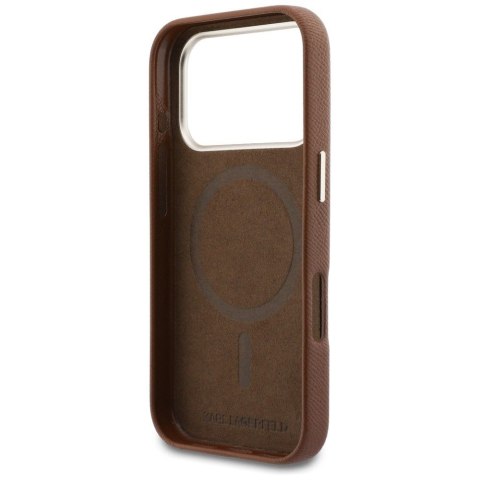 KARL LAGERFELD futerał do IPHONE 17 Pro Max kompatybilny z MagSafe KLHMP17X5PGFKHGW (Karl Head Logo) brązowy