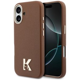 KARL LAGERFELD futerał do IPHONE 17 kompatybilny z MagSafe KLHMP17S5PGFKHGW (Karl Head Logo) brązowy
