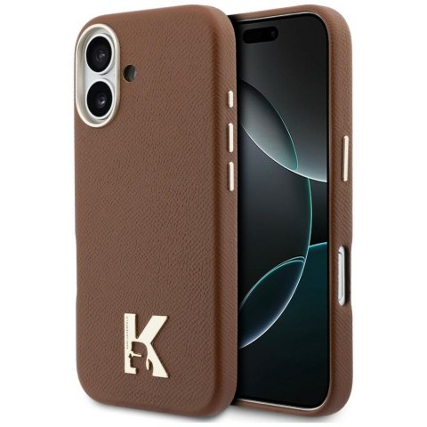 KARL LAGERFELD futerał do IPHONE 17 kompatybilny z MagSafe KLHMP17S5PGFKHGW (Karl Head Logo) brązowy