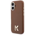 KARL LAGERFELD futerał do IPHONE 17 kompatybilny z MagSafe KLHMP17S5PGFKHGW (Karl Head Logo) brązowy