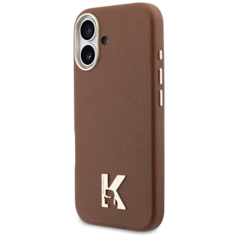 KARL LAGERFELD futerał do IPHONE 17 kompatybilny z MagSafe KLHMP17S5PGFKHGW (Karl Head Logo) brązowy