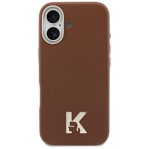 KARL LAGERFELD futerał do IPHONE 17 kompatybilny z MagSafe KLHMP17S5PGFKHGW (Karl Head Logo) brązowy