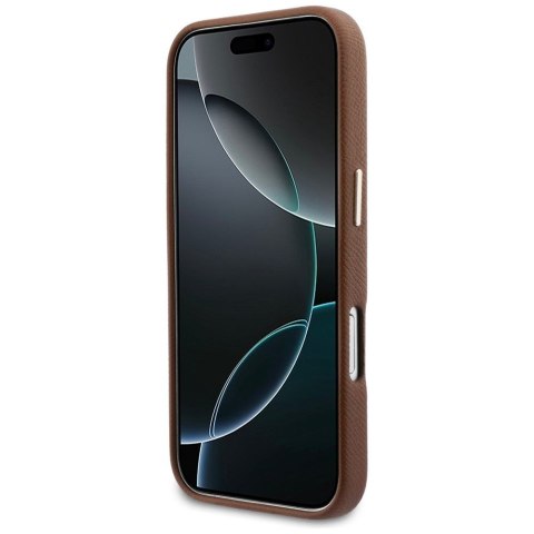 KARL LAGERFELD futerał do IPHONE 17 kompatybilny z MagSafe KLHMP17S5PGFKHGW (Karl Head Logo) brązowy