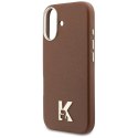 KARL LAGERFELD futerał do IPHONE 17 kompatybilny z MagSafe KLHMP17S5PGFKHGW (Karl Head Logo) brązowy